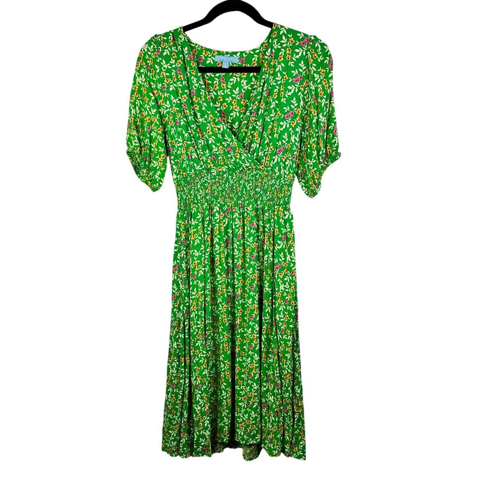 Draper James RSVP Green Floral Midi Dress Size small - Picture 8 of 8